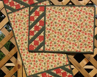 Split Nine Patch-Pattern for Quilted Table Runner or Placemats