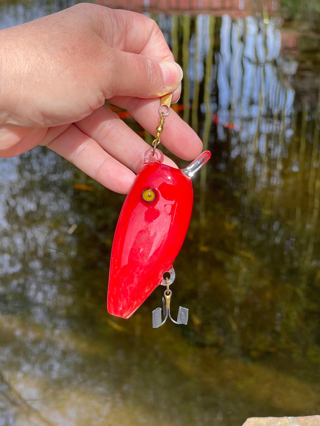Glass Fishing Lure Tackle Box Pipe Etsy