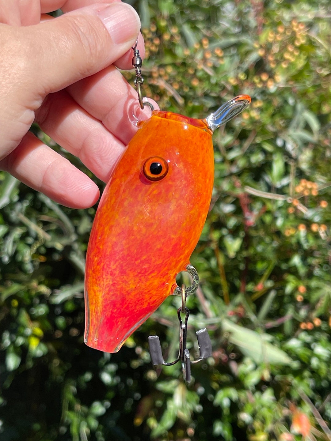 Glass Fishing Lure Tackle Box Pipe READ RULES in Description Etsy