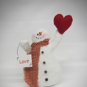 Indoor snowman decoration | snowman home decor | Wedding table centerpiece | winter snowman ornament | reception accessory | galentine love