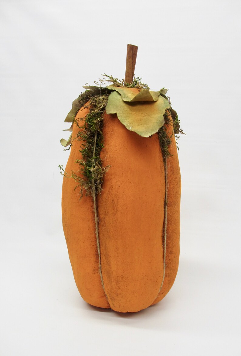 Tall Skinny Pumpkin Pumpkin Decor Fall pumpkin decoration pumpkin centerpiece Rustic Primitive pumpkin image 4