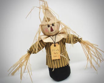 Primitive Scarecrow | Folk Art Fall decoration | Fall Home Decoration | Scarecrow doll | Autumn table centerpiece | Farmhouse Scarecrow