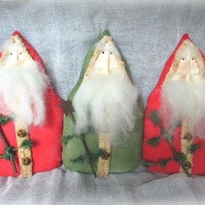 Primitive Belsnickel Santa | Santa Bowl fillers | Prim Belsnickel Santa | Holiday Ornaments | German Santa | Old World Santa