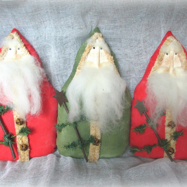 Primitive Belsnickel Santa | Santa Bowl fillers | Prim Belsnickel Santa | Holiday Ornaments | German Santa | Old World Santa