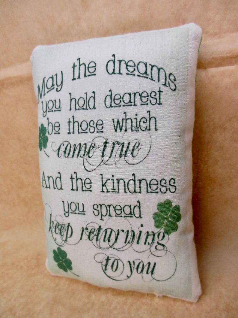 St Patricks Day pillow St. Pattys Day decoration Irish saying Celtic Decor Irish Good Luck Celtic accent piece March 17th image 3