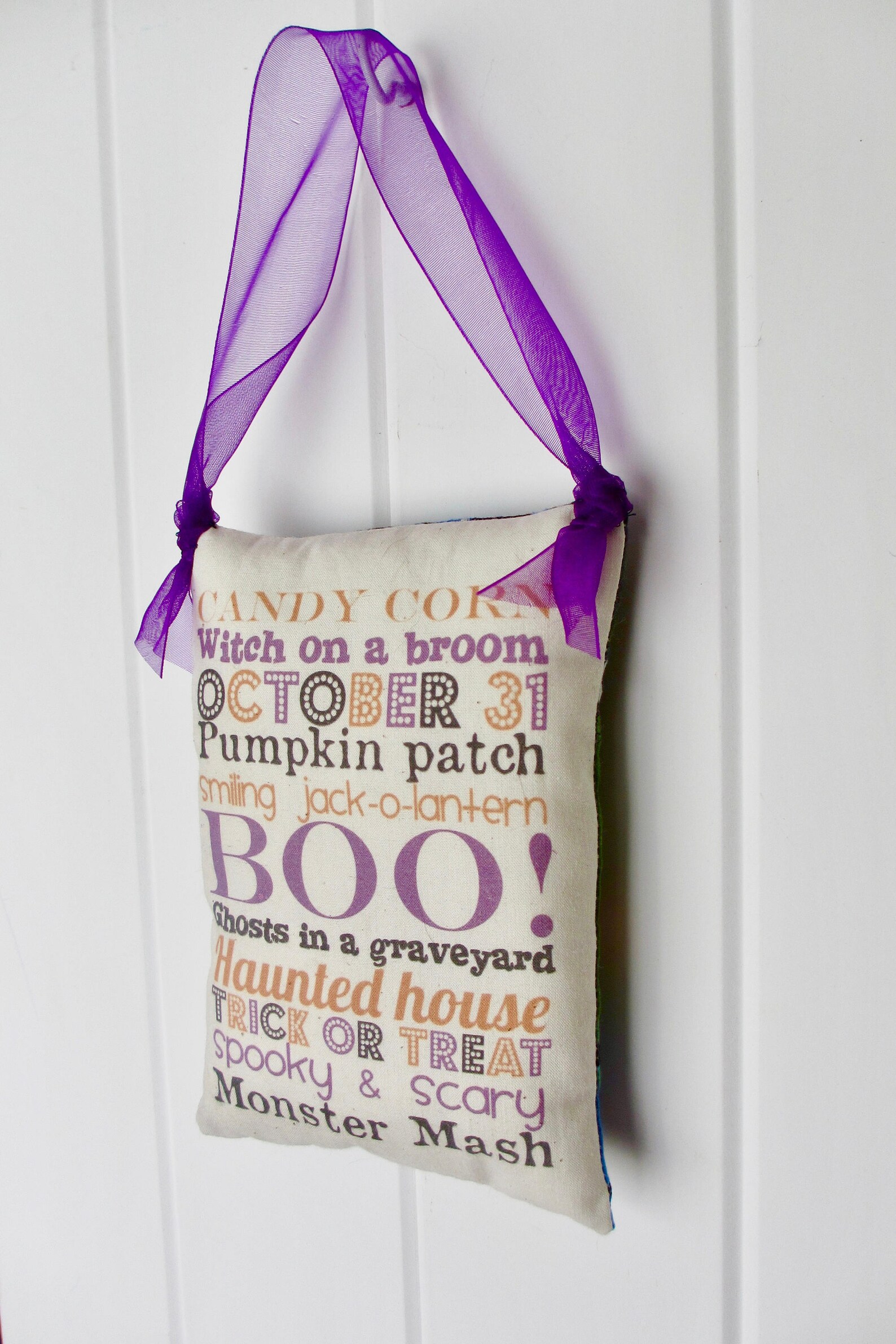 Halloween Door Knob Hanger Halloween Decor Subway Art Etsy