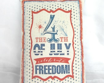 The 4th of July decoration | Independence Day decor | Patriotic pillow | Red white blue decoration | Patriotic home decor | July 4th decor