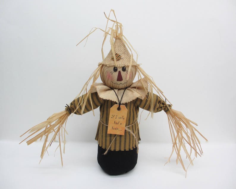 Handmade Primitive Scarecrow | Folk Art Fall Decoration | Autumn Home ...