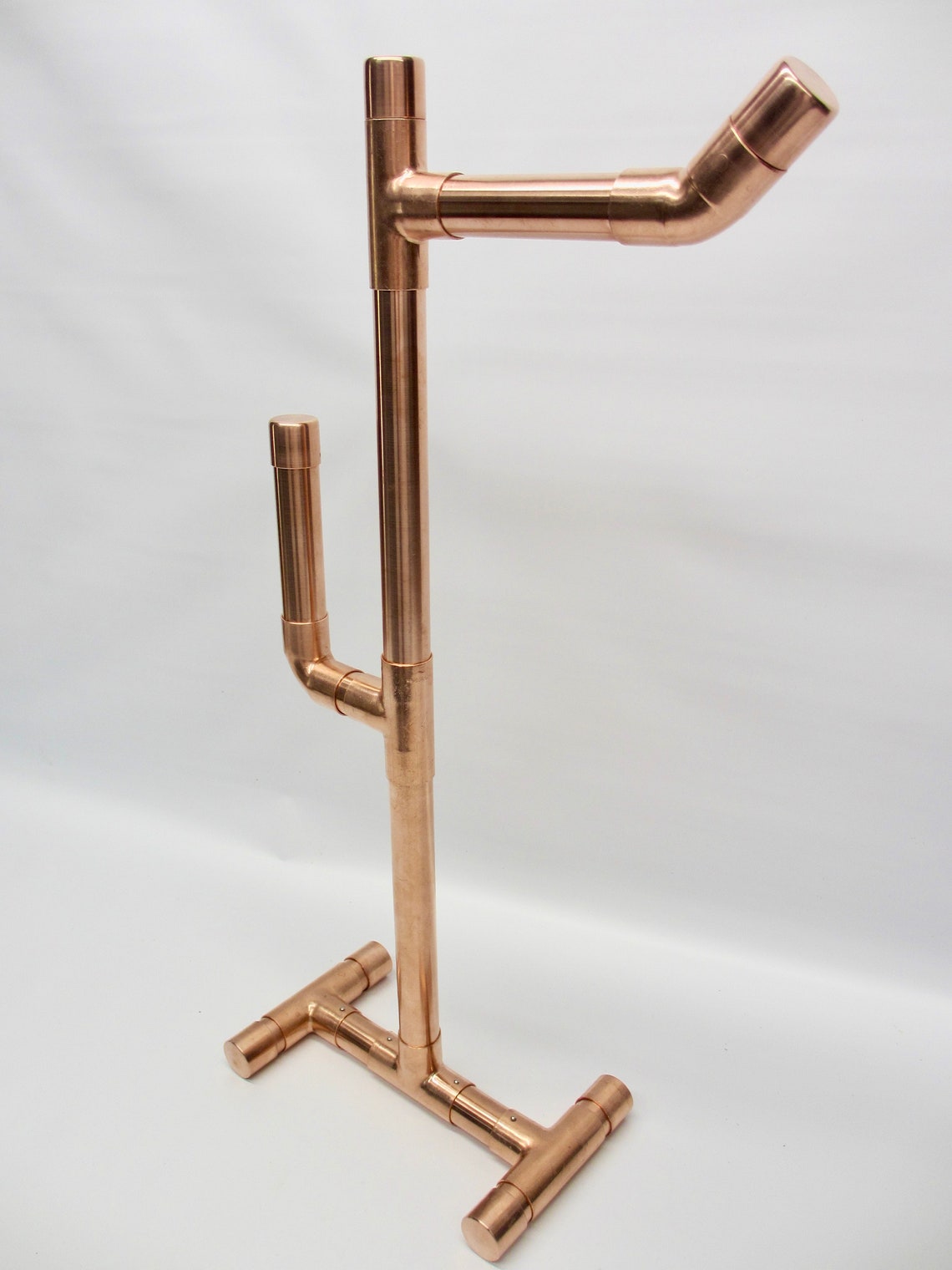 Standing Copper Toilet Paper Stand Free standing toilet Etsy