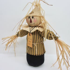 Handmade Primitive Scarecrow | Folk Art Fall Decoration | Autumn Home ...