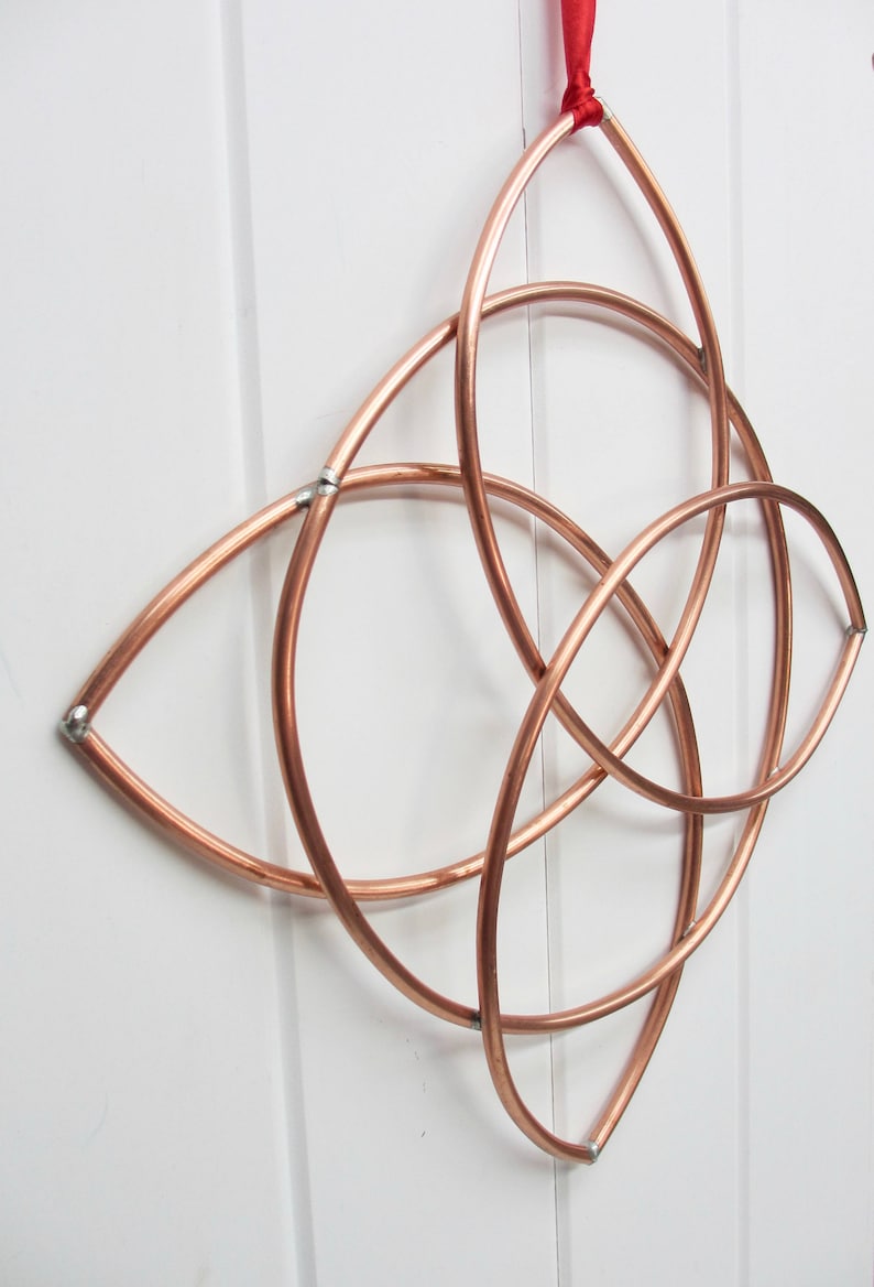 Celtic Dara Knot Celtic Home Decor Copper Wall Art Oak Etsy