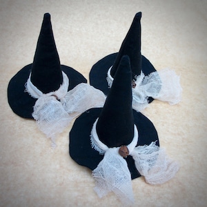 Witch Hat Bowl Fillers | Primitive Halloween decor | Primitive Witch Hat Ornies | Witch Hats | Halloween Decor | Witch hat ornaments