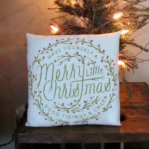 Christmas Pillow Christmas decoration Country Christmas decor Handmade Christmas Primitive Christmas PIllow Holiday Farmhouse image 9