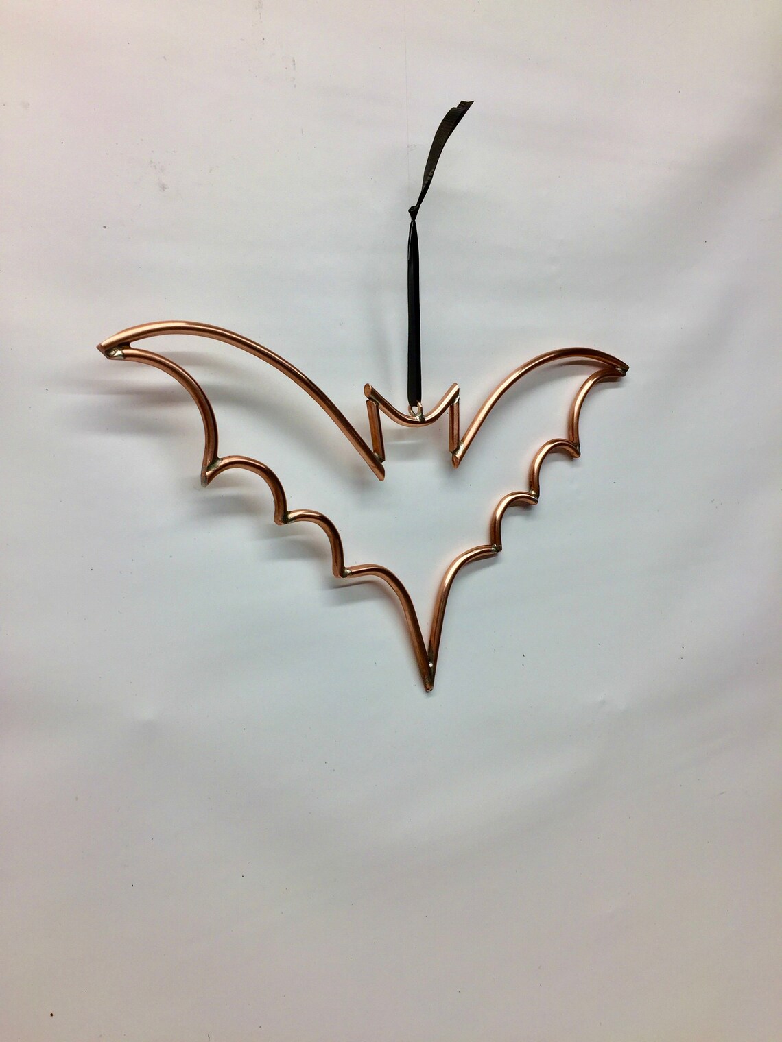 Copper Bat Ornament Home Decor Halloween Art Hanging Etsy