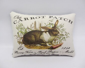 Primitive Rabbit Pillow Tuck | Farmhouse Spring Decor