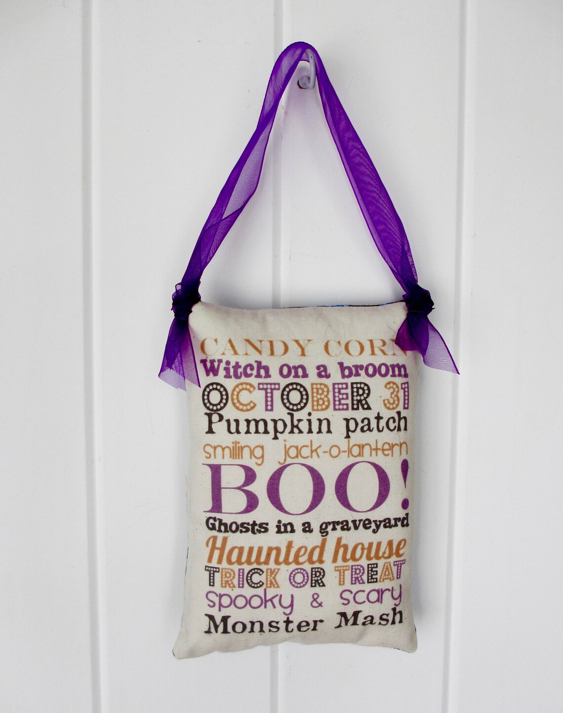 Halloween Door Knob Hanger Halloween Decor Subway Art Etsy