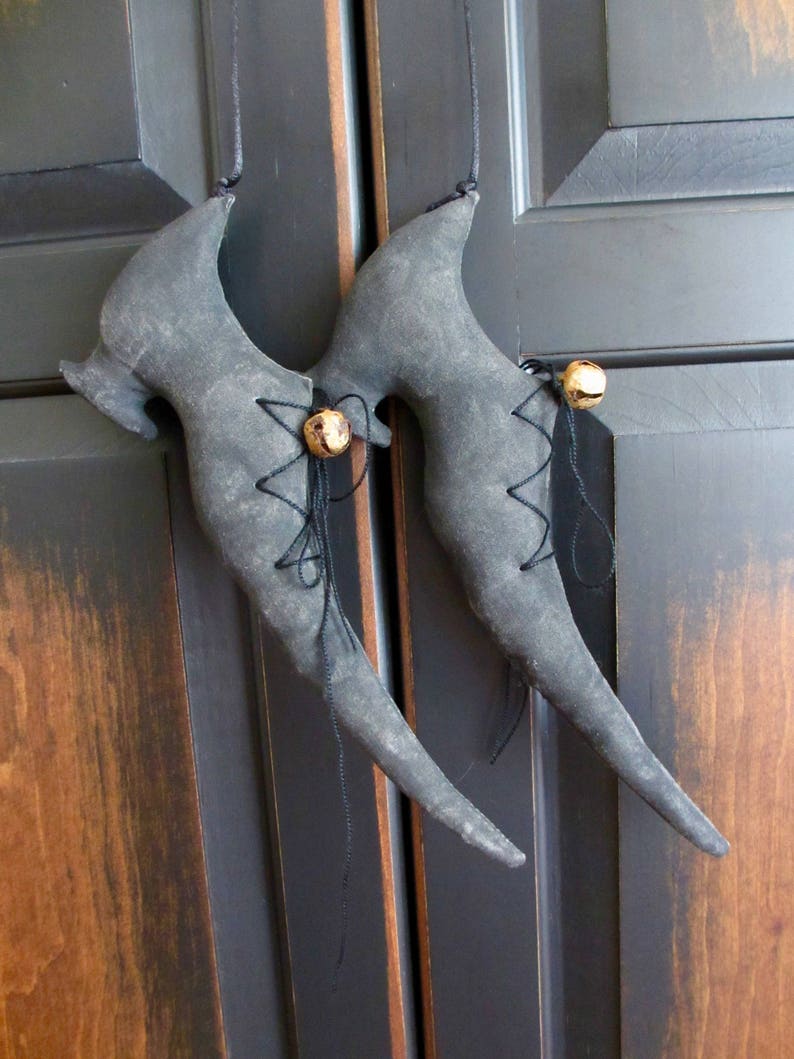 Witch Shoes Decor
 Primitive Halloween Witch Shoes Witch Shoe Decor Primitive Etsy