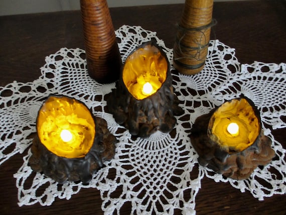 Drippy Salem Halloween Candles | Spooky Candles | Primitive Halloween decor | All Hallows Eve  | Window Flameless Candles | Home decor