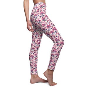 Purple Women&#39;s Leggings, Luxurious Yoga Pants, Casual Wear, Workout Leggings, Athleisure