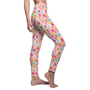 Colorful Women&#39;s Leggings, Luxurious Yoga Pants, Casual Wear, Workout Leggings, Athleisure