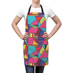 90年代のヴィンテージエプロン、キッチン調理服、レトロなシェフカバー、ユニークな料理ギフト