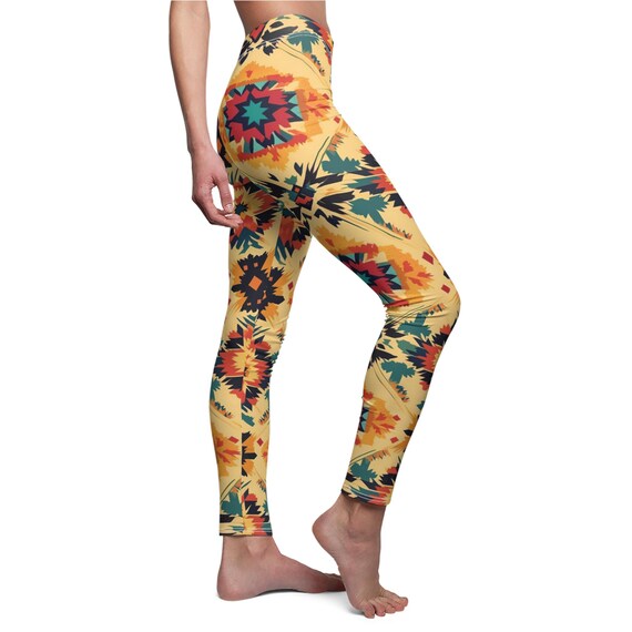 Leggings con estampado tribal para mujer, pantalones de yoga