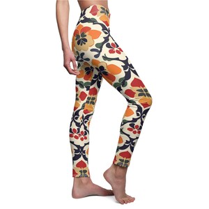 Leggings Depot High Waist Floral & Space Print Leggings – Soft, Opaque, Fits Regular To Plus Size