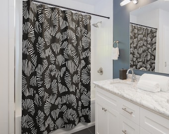 Minimalist Shower Curtain, Bathroom Decor