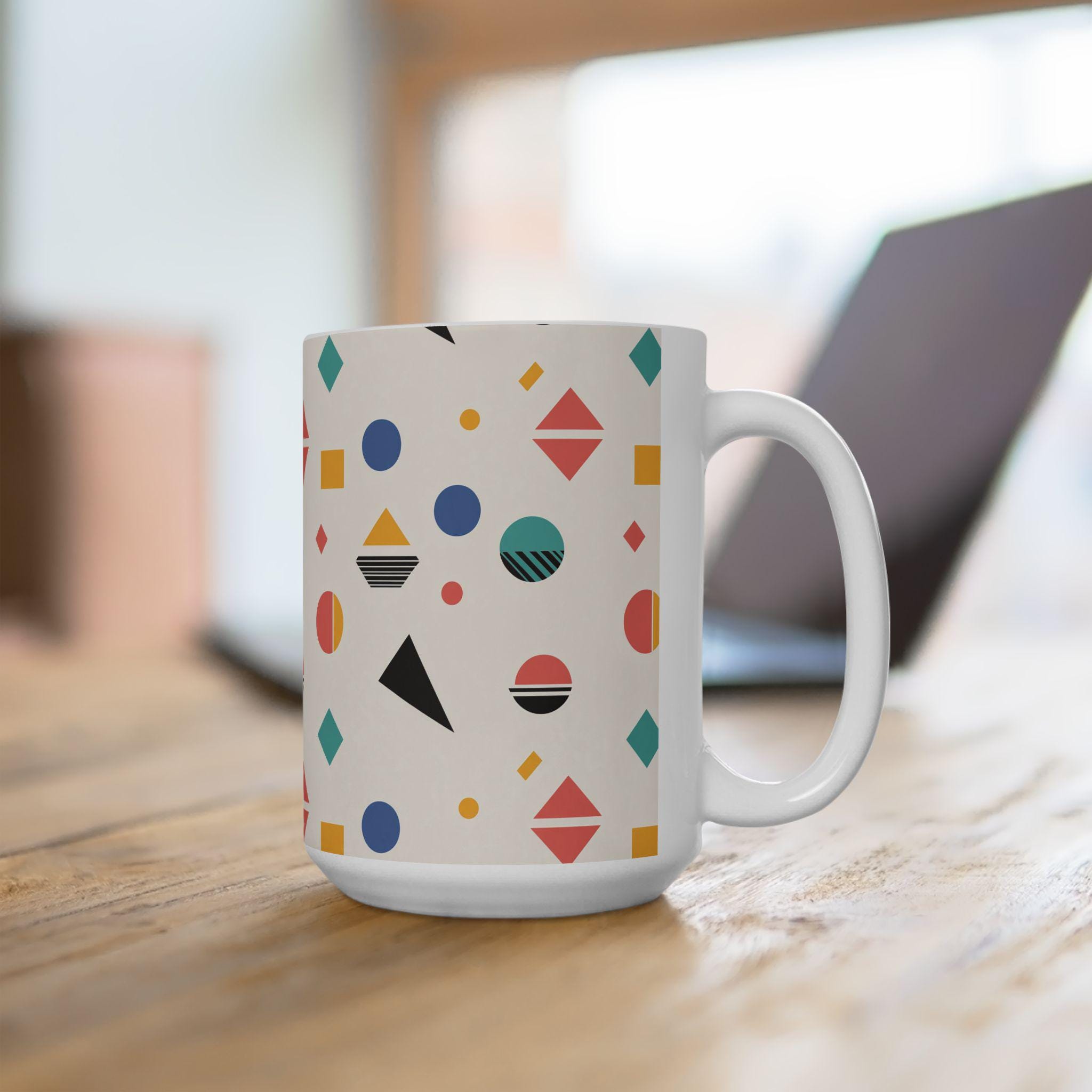 Geometric Shapes Ceramic Mug, Cup - Etsy