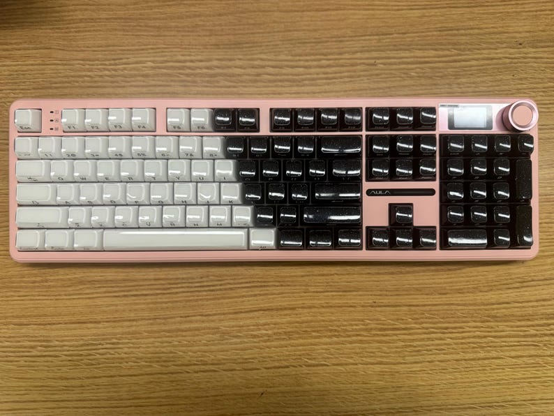 Custom Wireless Mechanical Keyboard – Pink/black/white Themed - Etsy