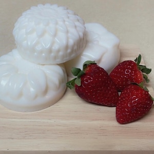 goats milk strawberries and cream scented soap