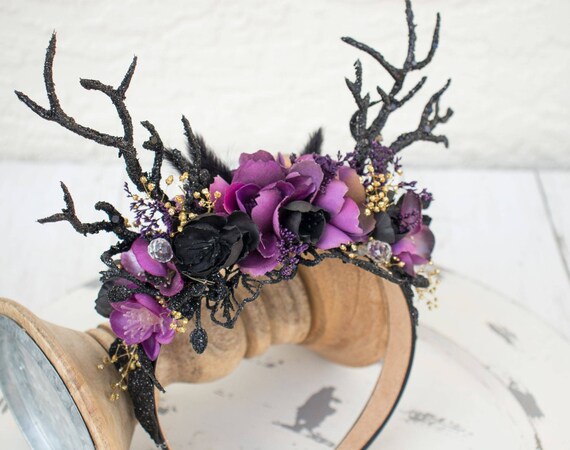 Mistress of Darkness Maleficent Headband, Halloween Headband 