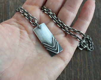 Mens "Arrow" Pendant Necklace