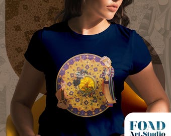 Shahnameh Calligraphy T-Shirt | Persian Manuscript Art | Unisex t-shirt