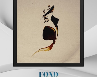 YOU : Calligraphy Handwriting Design - Framed poster