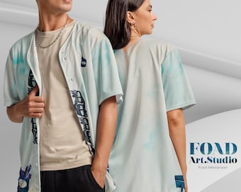 Calligraphy Design - All-over-Print Recycled baseball Jersey