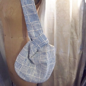 Linen Japanese Knot Bag