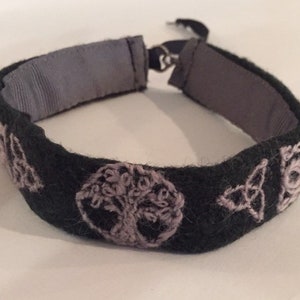 Tree of Life Celtic Choker - hand embroidered