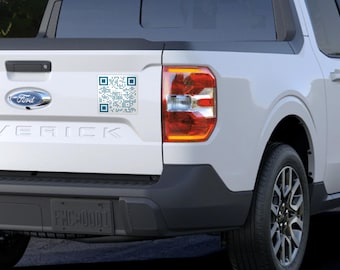 Personalisiertes Automagnet mit QR-Code: Business Marketing