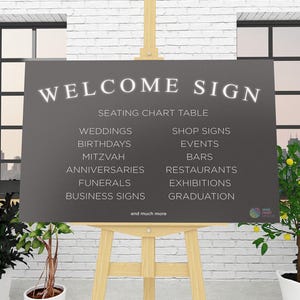 Custom Welcome Sign: Event Photo Printing on Foam Board