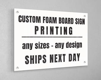Individuell angefertigtes Foam Board Schild: Foto, Hochzeit, Event