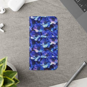 Floral Flip Case for Smartphones, Wallet Phone Case, Cute Floral Mobile Cover, Cute Gift for Flower Lover, Botanical Flip Cover, Floral Tech