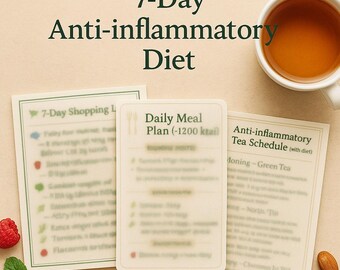 7-Day Anti-inflammatory Diet + Anti-inflammatory Tea