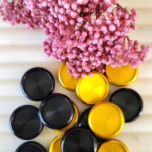 Black Aluminum Discs for Discbound Notebooks & Planners