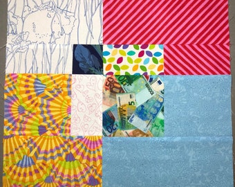 Lynne's Slashed Squares-quilt