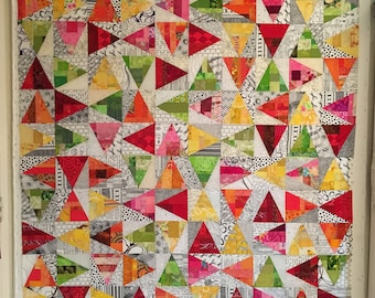 Lynne's Scrap Slab Triangle Quilts