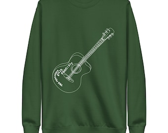 Woody Guthrie - This Machine K***s Fascists Guitar Sweatshirt