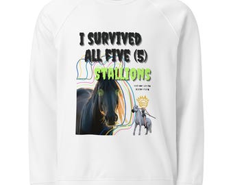 I survive all five (5) stallions ween sweatshirt