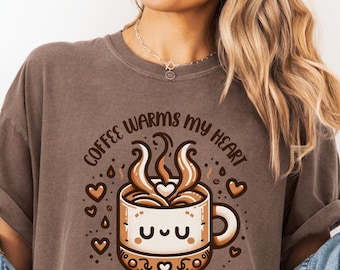 Coffee Lovers Shirt Comfort Colors, Caffeine Queen T-Shirt, Coffee Tee, Barista Gift, Coffee Addiction, Retro Coffee T-Shirt for Women Men