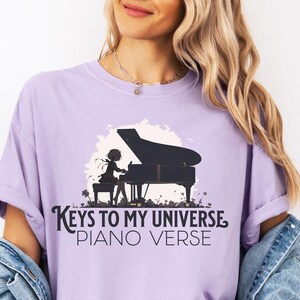 Piano Lover Shirt, Comfort Colors Musician Gift, Piano Music T-Shirt, Piano Verse Apparel, Piano Teacher Gift, Piano Player Tee, Pianist Top